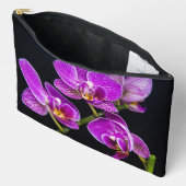 Pochette À Accessoires Orchidée violette (Ouvrir)