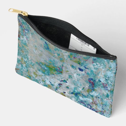 Pochette À Accessoires Original Moderne Un Design D'Art Abstrait (Ouvrir)