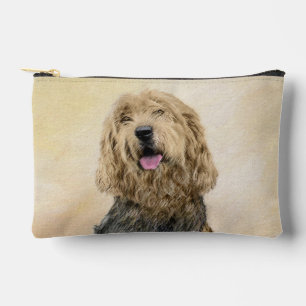 Pochette À Accessoires Otterhound Peinture Noir et Tan Original Chien Art