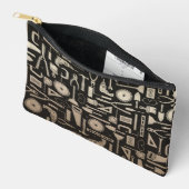 Pochette À Accessoires Outils d'atelier Black & Gold (Ouvrir)