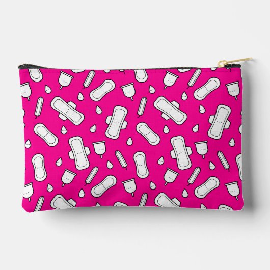 Pochette À Accessoires Pad Motif rose chaud Première période (Verso)