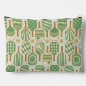 Pochette À Accessoires Pagaies de Pickleball Vert avec Monogramme (Verso)