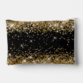Pochette À Accessoires Paillettes dorées Noir (Verso)
