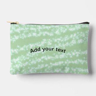 Pochette À Accessoires Paillettes pastel vert scintillement nom texte boh
