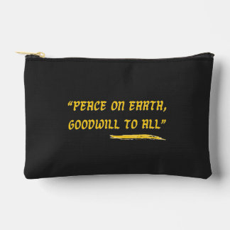 Pochette À Accessoires Paix sur Terre Bonne Volonté pour Tous-