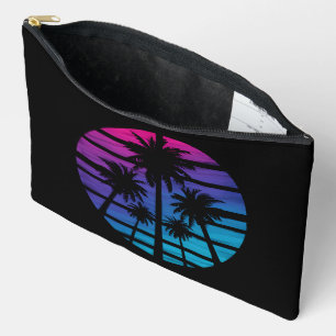 Pochette À Accessoires Palmiers Plage Hawaïenne Vacances d'Été