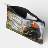 Pochette À Accessoires Panda rouge (Ouvrir)