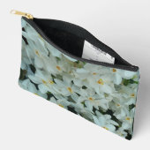 Pochette À Accessoires Paperwhite Narcissus Fleurs blanches délicates (Ouvrir)