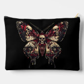 Pochette À Accessoires Papillon gothique avec crânes (Verso)