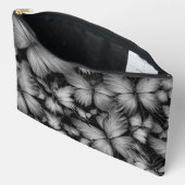 Pochette À Accessoires Papillon gris imprimé (Ouvrir)