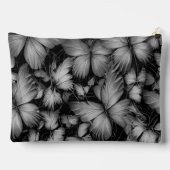 Pochette À Accessoires Papillon gris imprimé (Verso)