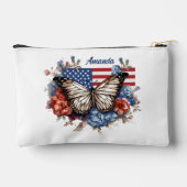 Pochette À Accessoires Papillon Patriotique 4 juillet Petit (Verso)
