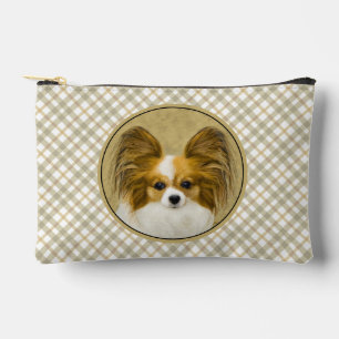 Pochette À Accessoires Papillon Peinture Lemon et Blanc Art Canin Origina