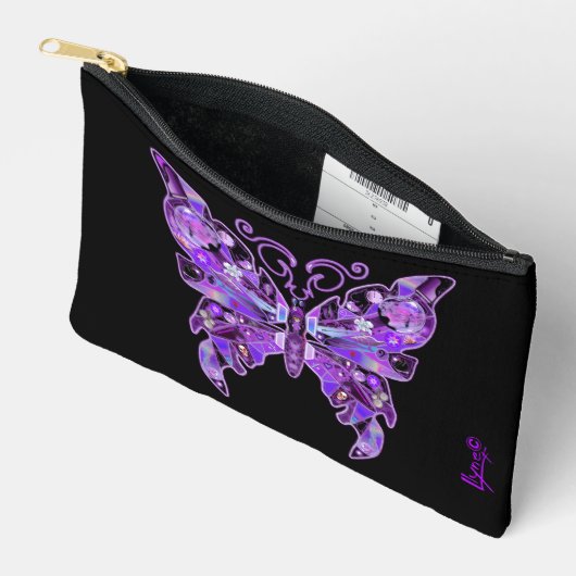 Pochette À Accessoires Papillon pourpre 31 (Ouvrir)