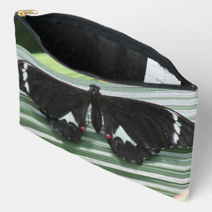 Pochette À Accessoires Papillon tropical noir et blanc
