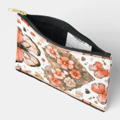 Pochette À Accessoires Papillons, Coeurs et Fleurs (Ouvrir)