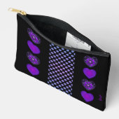 Pochette À Accessoires Parapluie violet & coeurs .7 (Ouvrir)