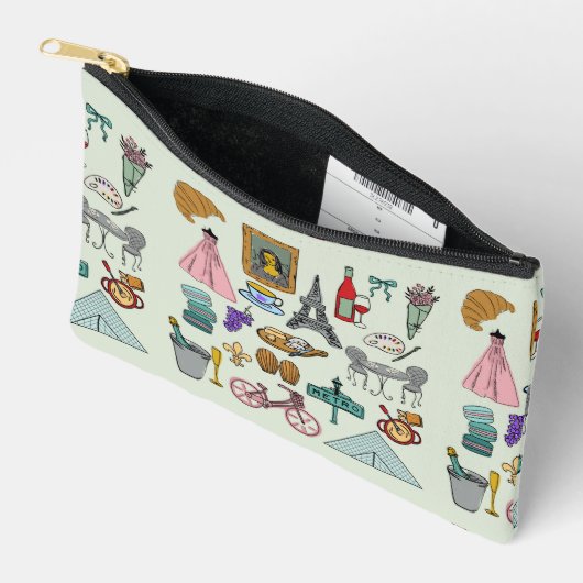 Pochette À Accessoires Paris romantique (Ouvrir)