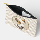 Pochette À Accessoires Parson Jack Russell Terrier Peinture Chien d'anima (Ouvrir)