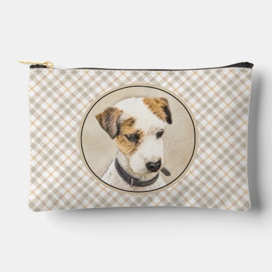 Pochette À Accessoires Parson Jack Russell Terrier Peinture Chien d'anima (Recto)