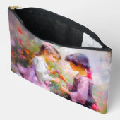 Pochette À Accessoires Partager Roses et amitié (Ouvrir)