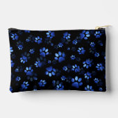 Pochette À Accessoires Parties scintillant bleue Animaux Empreinte de pat (Verso)