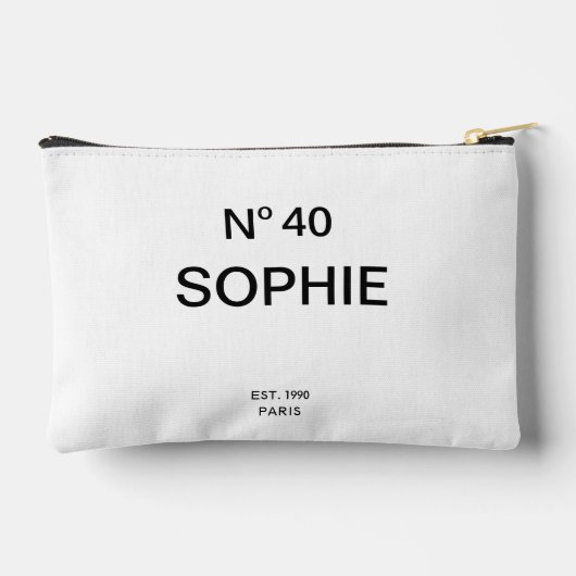 Pochette À Accessoires Pas de 40 French Chic 40e Anniversaire (Verso)