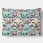 Pochette À Accessoires Pastel Cat Faces (Recto)