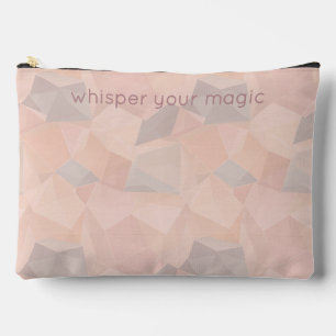 Pochette À Accessoires Pastel Géométrique Pop Grand personnalisé rose t