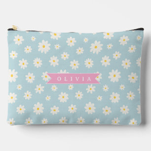 Pochette À Accessoires Pastel Personnalisé Fleur de Coquette Féminin Mign
