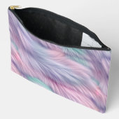 Pochette À Accessoires Pastel Rainbow Fur (Ouvrir)