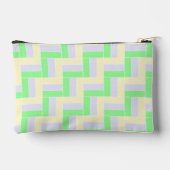 Pochette À Accessoires Pastel Rectangles Lignes en pointillé blanc Motif (Verso)