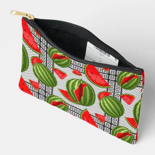 Pochette À Accessoires Pastèque Palestine - Slice (Ouvrir)