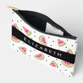 Pochette À Accessoires Pastèque Rose, Pâtes De Pâques, Votre Nom (Ouvrir)