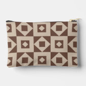 Pochette À Accessoires Patch simple Crème Brown Impression Couper légèrem (Verso)
