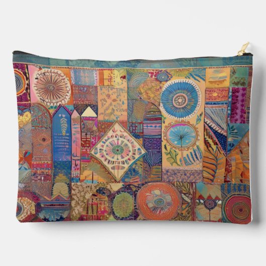 Pochette À Accessoires Patchwork Mandala Ziphed Pouch (Verso)