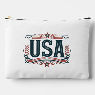 Pochette À Accessoires Patriotique, États-Unis vintages