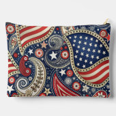Pochette À Accessoires Patriotique Paisley (Verso)