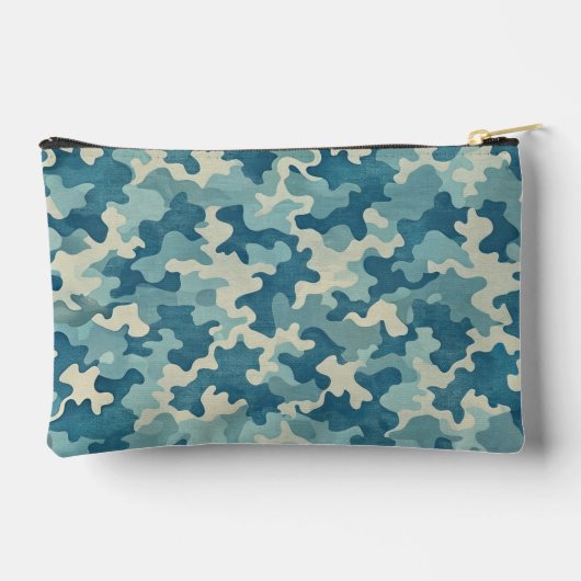 Pochette À Accessoires Pattern Blue Camouflage (Verso)