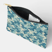 Pochette À Accessoires Pattern Blue Camouflage (Ouvrir)