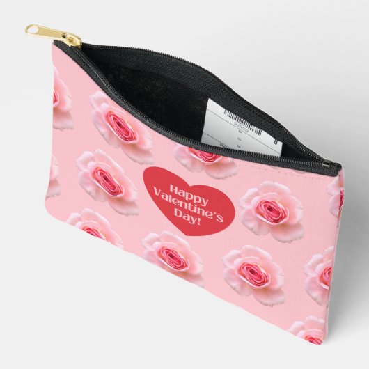 Pochette À Accessoires Pattern Happy Valentine`s Day 2023 Background (Ouvrir)