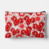 Pochette À Accessoires Pattern Tie Dye Red Hearts (Recto)