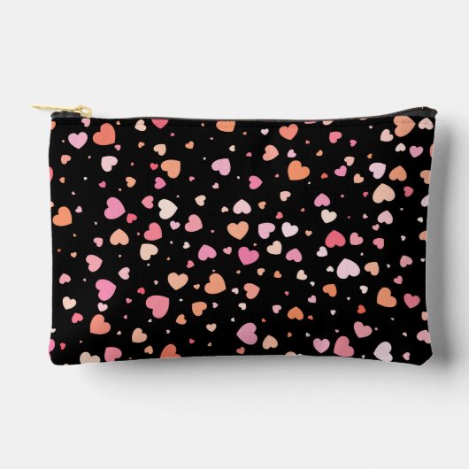 Pochette À Accessoires Pattern Valentine`s 2023 Background With Heart (Recto)