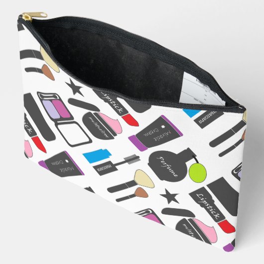 Pochette À Accessoires Patters de collage (Ouvrir)