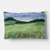 Pochette À Accessoires Paysage de champ de fleurs (Verso)