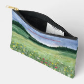 Pochette À Accessoires Paysage de champ de fleurs (Ouvrir)
