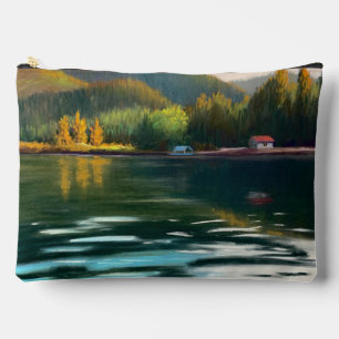 Pochette À Accessoires Paysage de coucher de soleil
