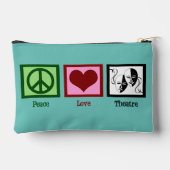 Pochette À Accessoires Peace Love Theater Cute Turquoise (Verso)