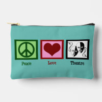 Peace Love Theater Cute Turquoise
