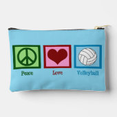 Pochette À Accessoires Peace Love Volleyball Cute Blue (Verso)